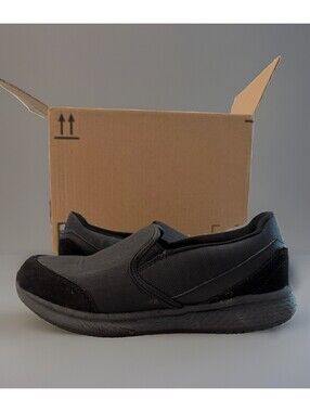 TREDSAFE Womens Size 8.5 Black Casual Work Slip Oil Resistant Shoes Restaurant